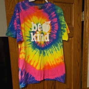 Colorful Tie-Dye 'Be Kind' Kids T-Shirt